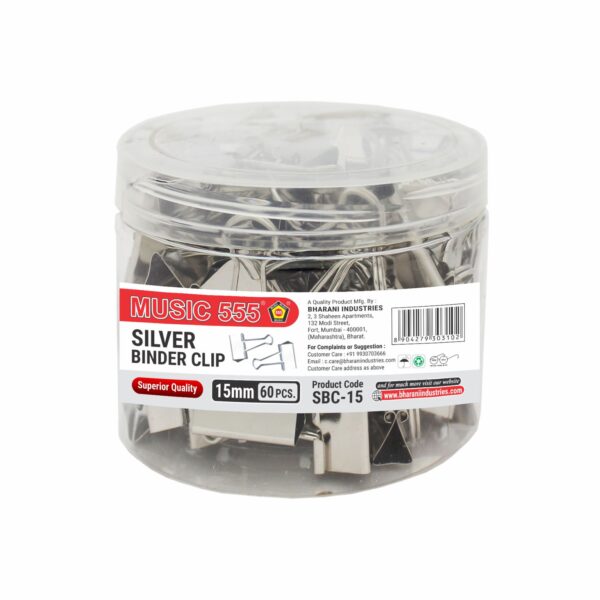 15MM BINDER CLIP (SILVER)