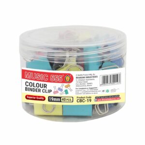 19MM BINDER CLIP (COLOUR)