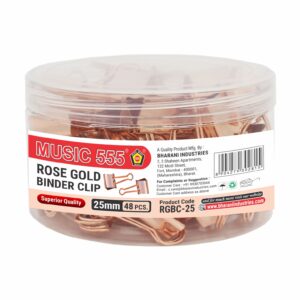 25MM BINDER CLIP (ROSE GOLD)