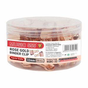 32MM BINDER CLIP (ROSE GOLD)