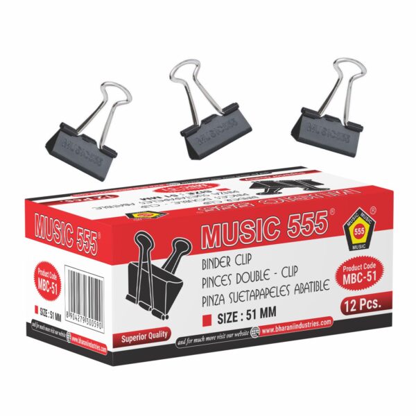 51MM BINDER CLIP (BLACK)