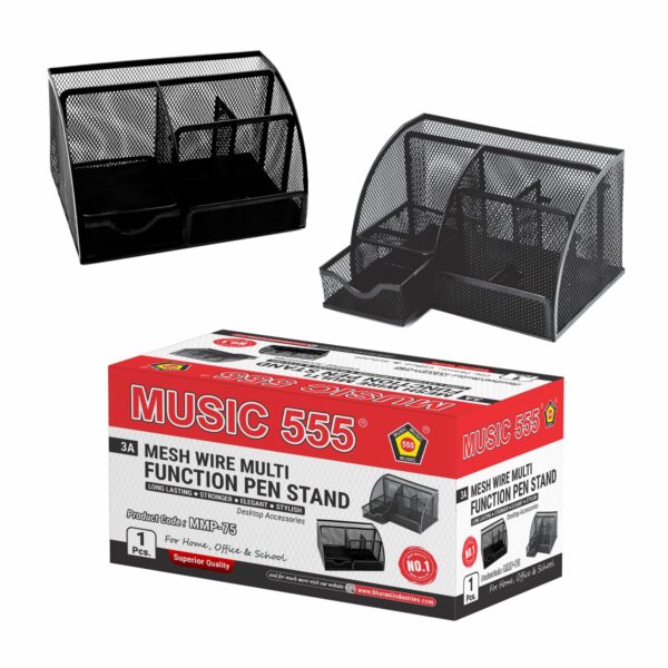 MESH WIRE MULTI FUNCTION PEN STAND - 75 - Image 3