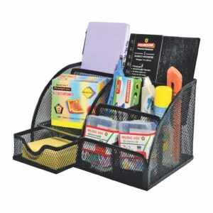 MESH WIRE MULTI FUNCTION PEN STAND - 75-WE