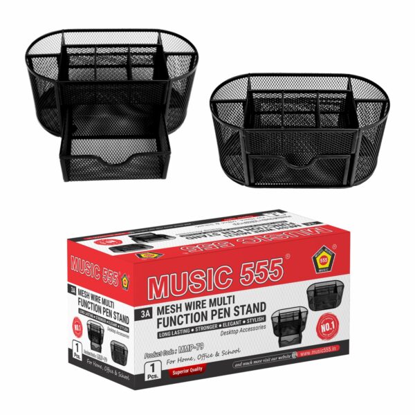 MESH WIRE MULTI FUNCTION PEN STAND - 79 - Image 3