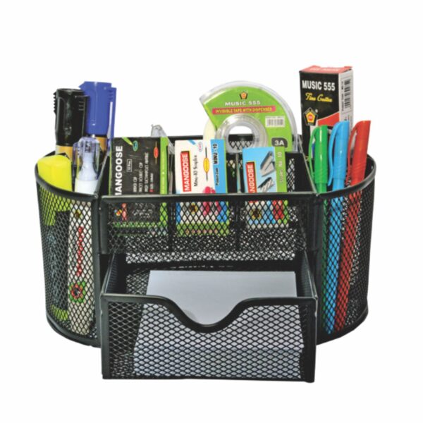 MESH WIRE MULTI FUNCTION PEN STAND - 79-WE - Image 2