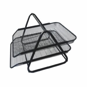 MESH WIRE DOCUMENT TRAY 2 TIERS