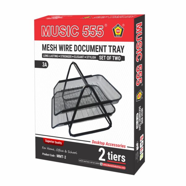 MESH WIRE DOCUMENT TRAY 2 TIERS - Image 3