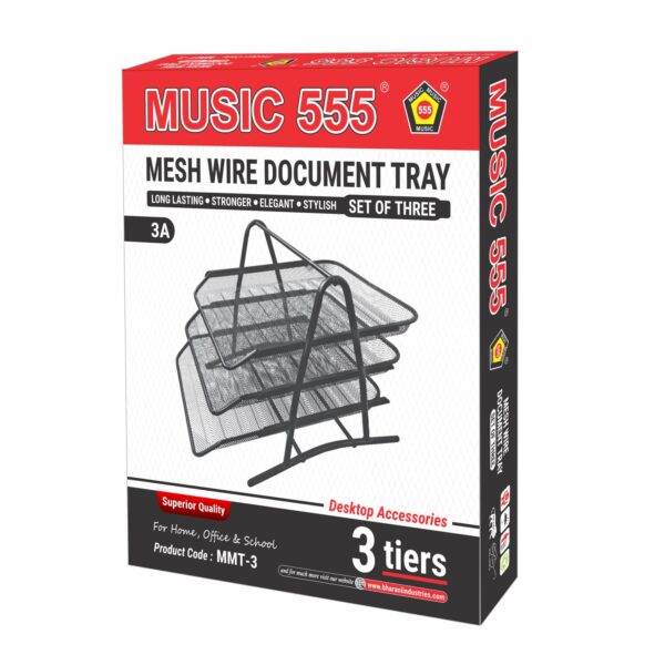 MESH WIRE DOCUMENT TRAY 3 TIERS - Image 3