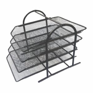 MESH WIRE DOCUMENT TRAY 4 TIERS