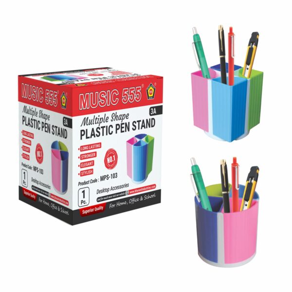PLASTIC PEN STAND (MULTIPLE SHAPE) - Image 3