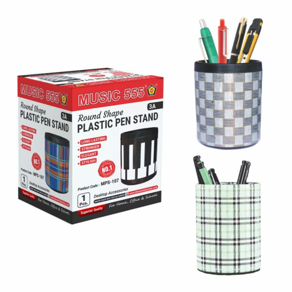 PLASTIC PEN STAND (ROUND SHAPE) - Image 3