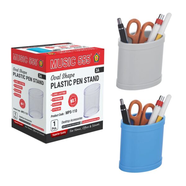PLASTIC PEN STAND (OVAL SHAPE) - Image 3