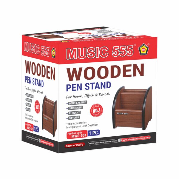 WOODEN PEN STAND (501) - Image 3