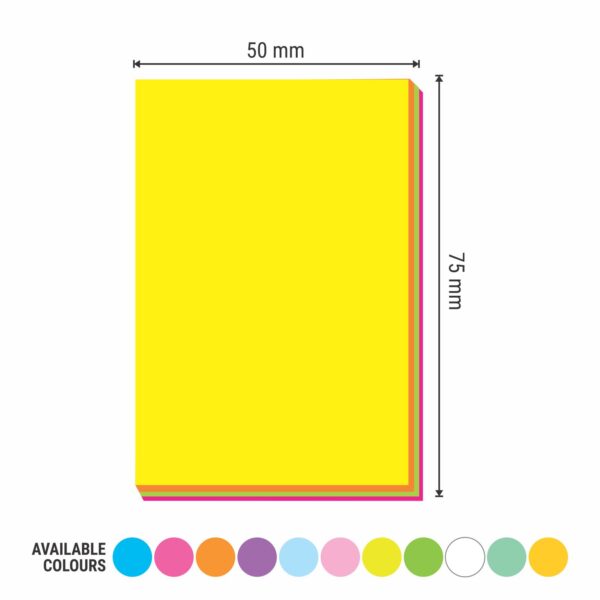 2X3 PROMPT-ME (NEON) MULTI STICKY NOTE PAD - Image 3