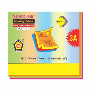 3X3 PROMPT-ME (NEON) MULTI STICKY NOTE PAD
