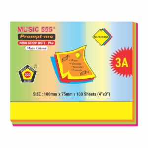 4X3 PROMPT-ME (NEON) MULTI STICKY NOTE PAD