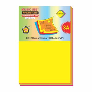 4X6 PROMPT-ME (NEON) MULTI STICKY NOTE PAD