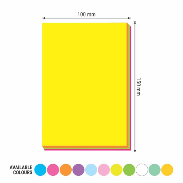 4X6 PROMPT-ME (NEON) MULTI STICKY NOTE PAD - Image 3