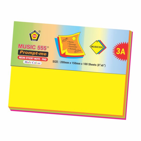 8X6 PROMPT-ME (NEON) MULTI STICKY NOTE PAD - Image 2