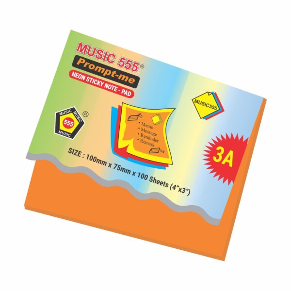 4X3 PROMPT-ME (NEON) STICKY NOTE PAD - Image 2