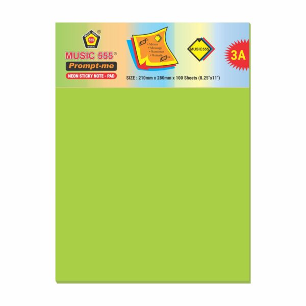 A4 PROMPT-ME (NEON) STICKY NOTE PAD