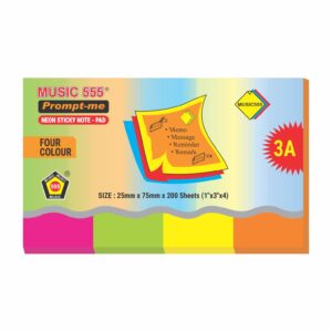 1X4 PROMPT-ME NEON STICKY NOTE PAD (BIG)