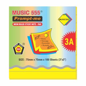 3X3 PROMPT-ME NEON (RULED) STICKY NOTE PAD