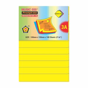 4X6 PROMPT-ME NEON (RULED) STICKY NOTE PAD