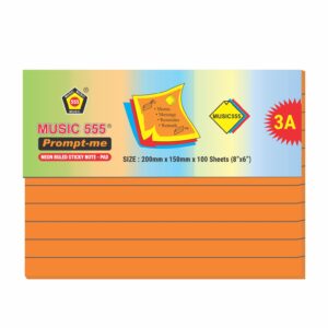 8X6 PROMPT-ME NEON (RULED) STICKY NOTE PAD