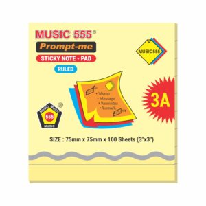 3X3 PROMPT-ME (RULED) STICKY NOTE PAD