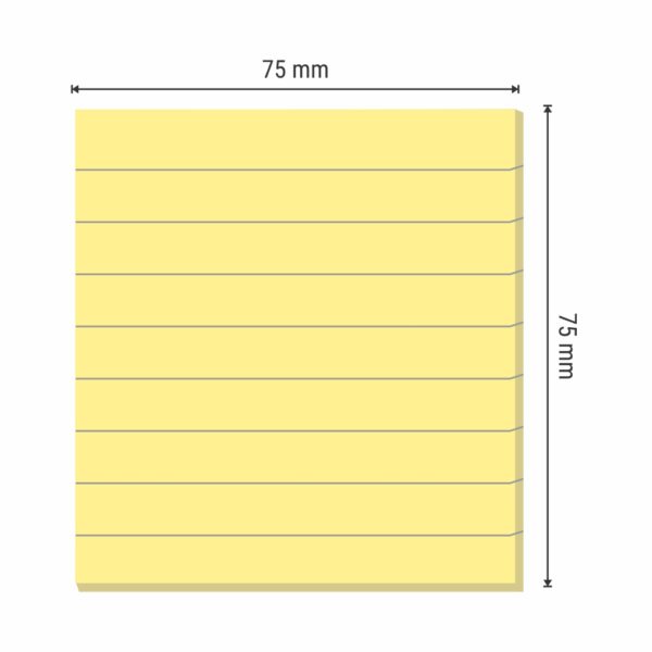 3X3 PROMPT-ME (RULED) STICKY NOTE PAD - Image 3