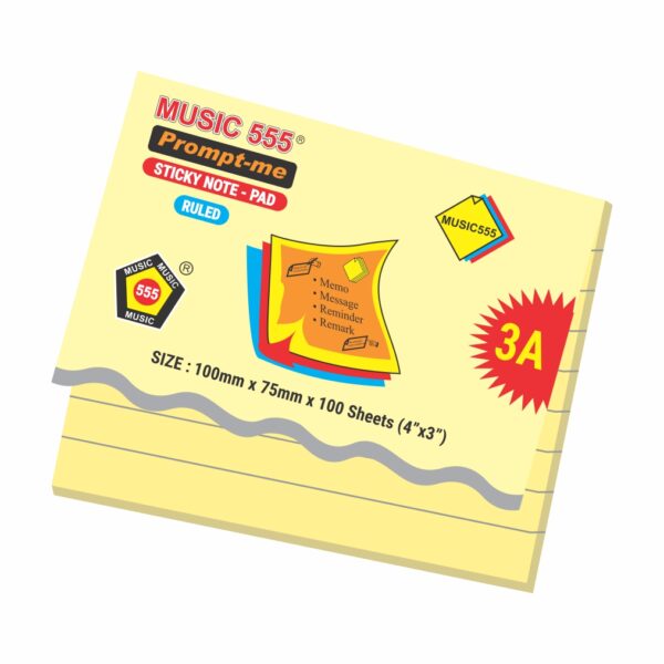 4X3 PROMPT-ME (RULED) STICKY NOTE PAD - Image 2