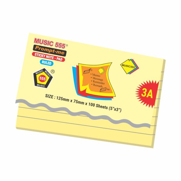 5X3 PROMPT-ME (RULED) STICKY NOTE PAD - Image 2