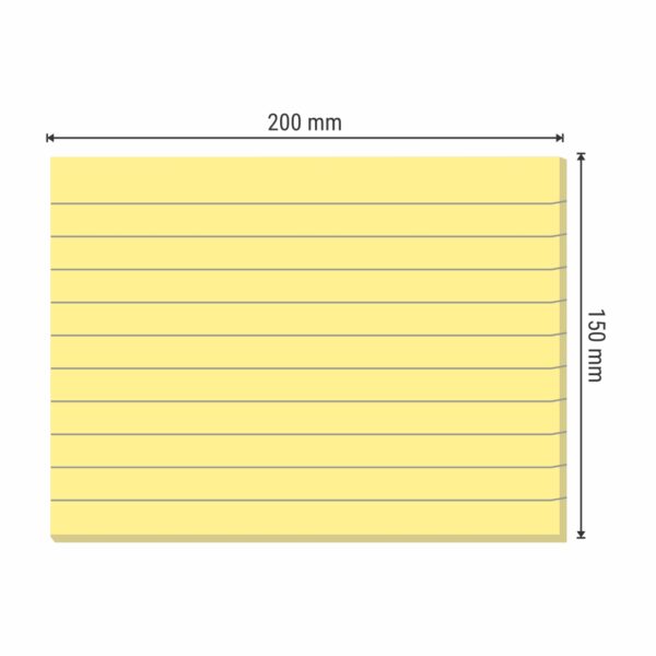 8X6 PROMPT-ME (RULED) STICKY NOTE PAD - Image 3