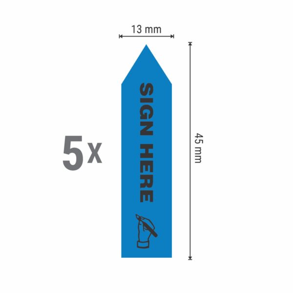 1X5 PROMPT-ME SIGN HERE FLAG CARD PACK - Image 3