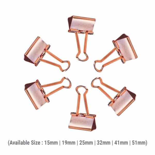 15MM BINDER CLIP (ROSE GOLD) - Image 3