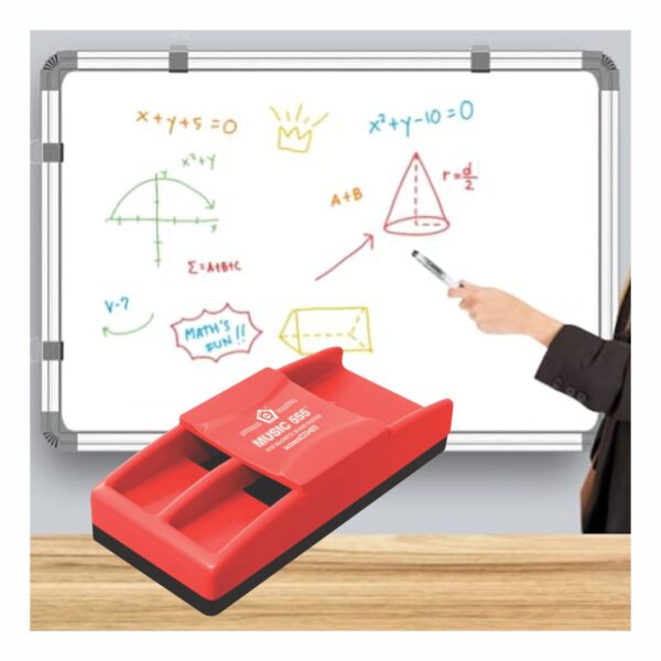 NON-MAGNETIC BOARD DUSTER WITH DOUBLE MARKER HOLDER - Image 3