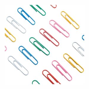 MULTI COLOUR PAPER U-CLIP (28MM)