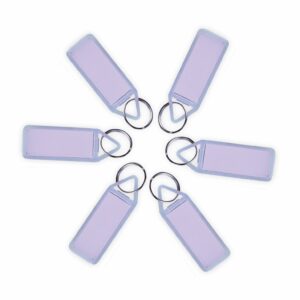 PLASTIC KEY CHAIN (WHITE)