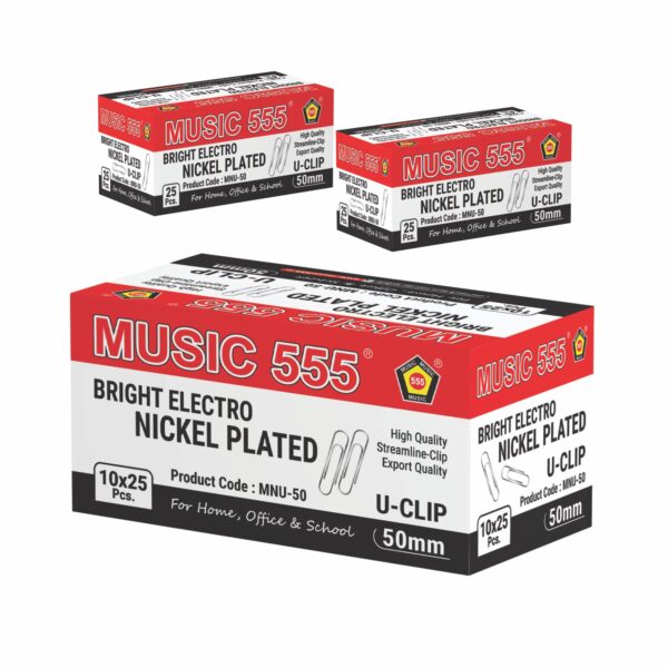 BRIGHT NICKEL PLATED U-CLIP (50 MM) - Image 3