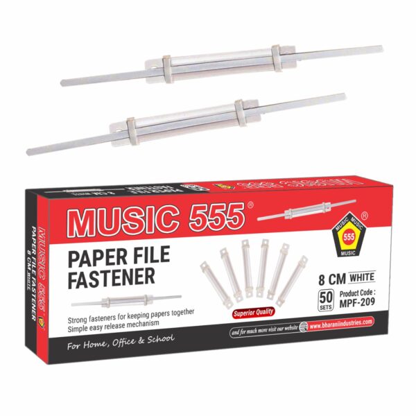 PLASTIC PAPER FILE FASTENER (WHITE) - Image 3