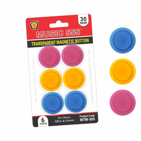 TRANSPARENT MAGNETIC BUTTON (30MM) - Image 2