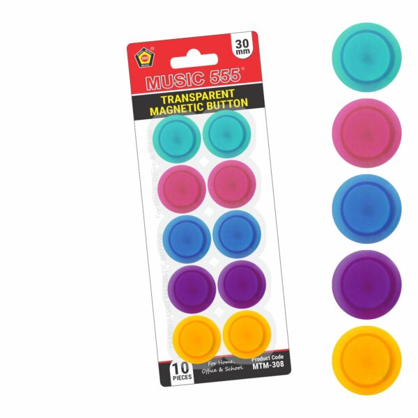 TRANSPARENT MAGNET BUTTON (30MM) - Image 2