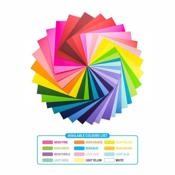 A/4 PREMIUM BRIGHT NEON COLOUR PAPER - Image 2
