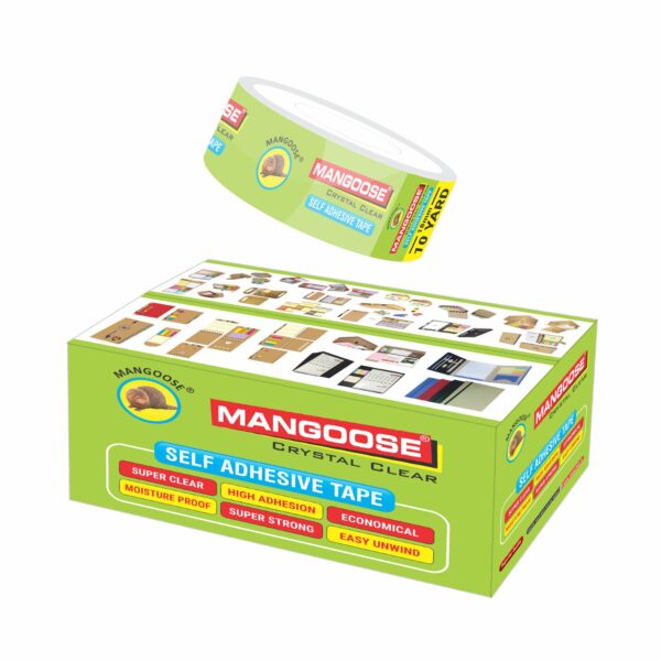 18 MM CRYSTAL CLEAR TAPE (10 YARD) - Image 3