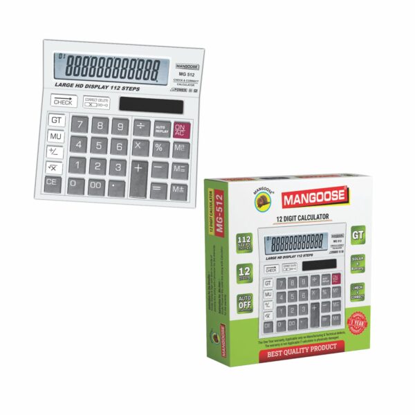12 DIGIT CALCULATOR MG-512 (BOX PACK) - Image 3