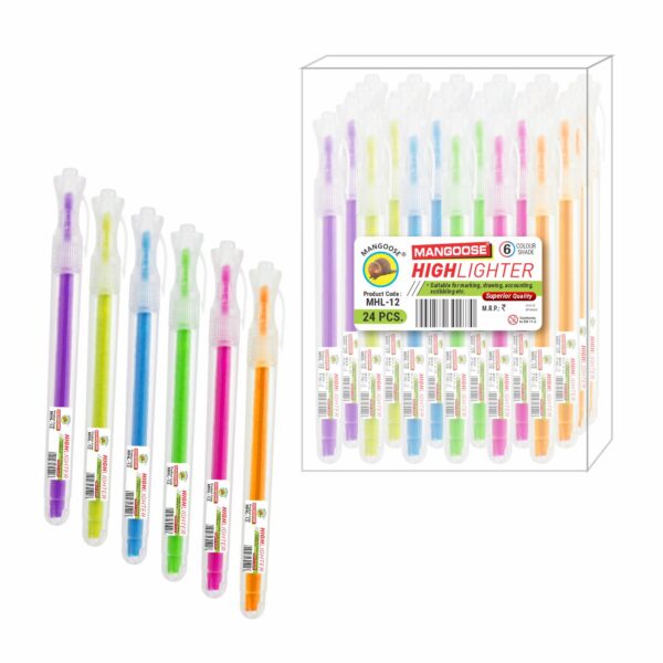 HIGHLIGHTER FLUORESCENT COLOUR PEN - Image 3