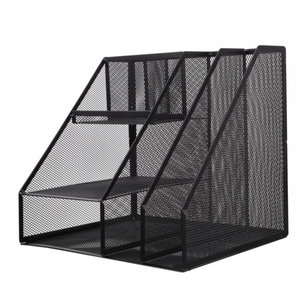 MESH WIRE MULTI FUNCTION FILE RACK AND STORAGE STAND - Image 3