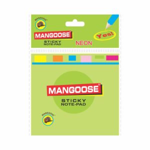 3X3 MANGOOSE NEON STICKY NOTE PAD