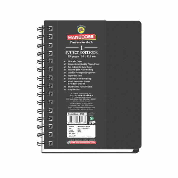 A-6, 1 SUBJECT BOOK